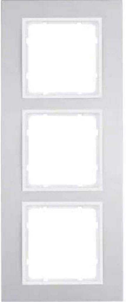 Berker 10133904 Rahmen 3fach, B.3, Alu/polarweiß matt, Aluminium eloxiert Mesch Shop Berker 10133904 Rahmen 3fach, B.3, Alu/polarweiß matt, Aluminium eloxiert Mesch Shop